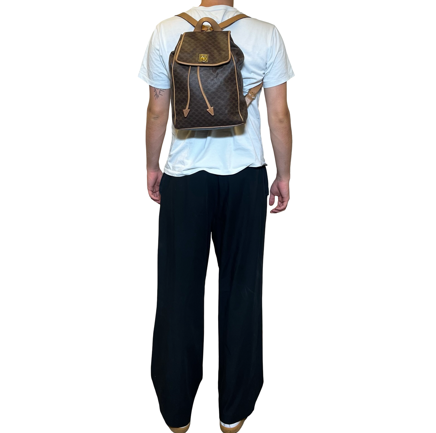 Céline Macadam Canvas Backpack