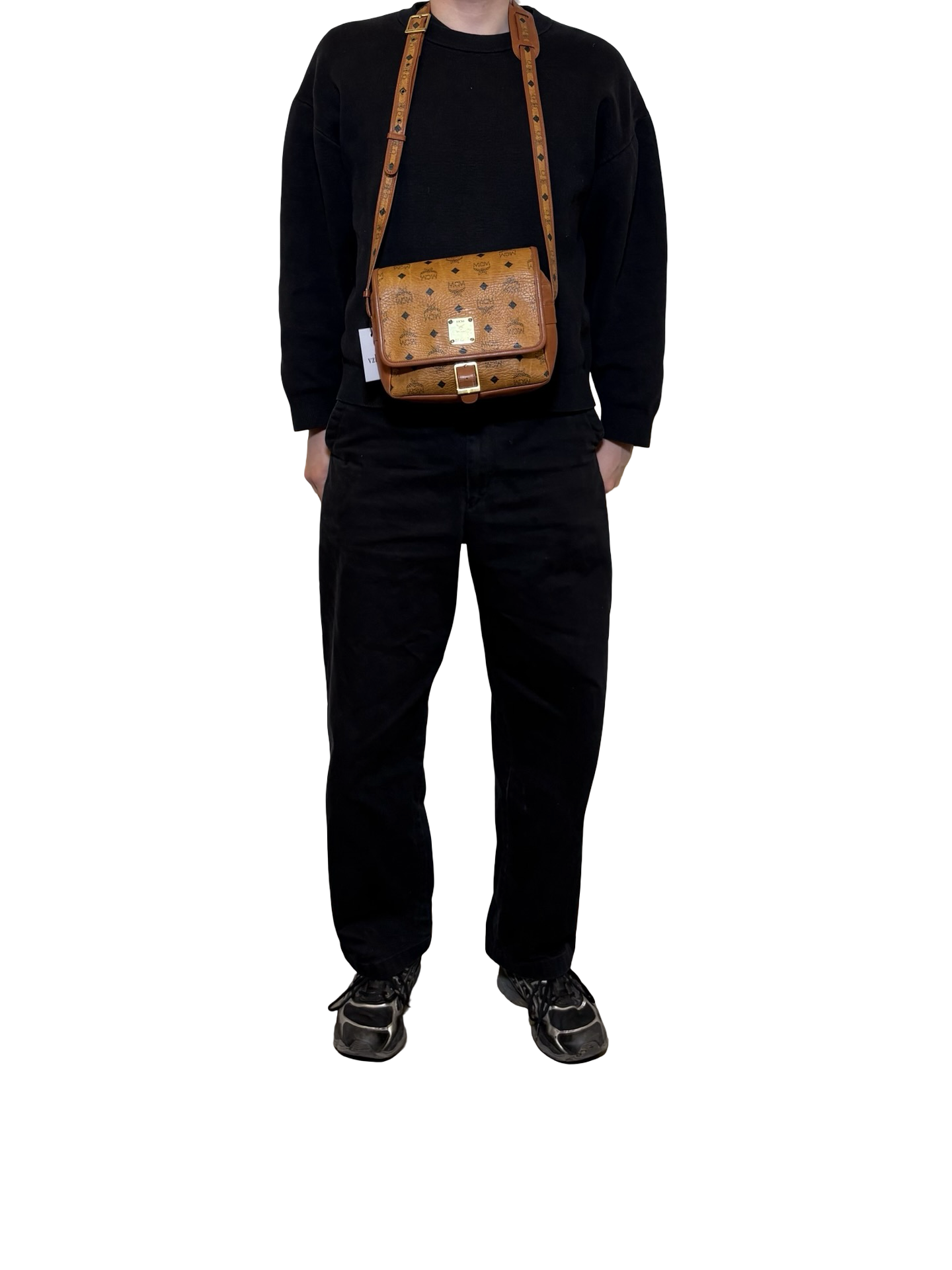 MCM Visetos Logogram Shoulder Bag