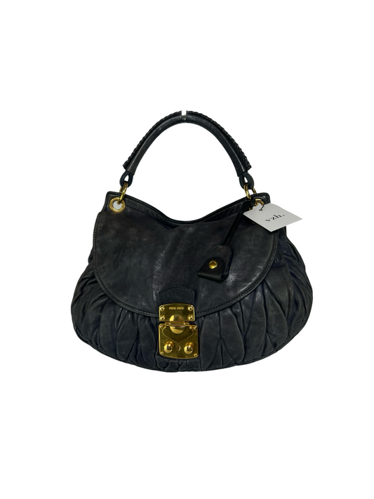 Miu Miu Matelasse Leather Shoulder Bag