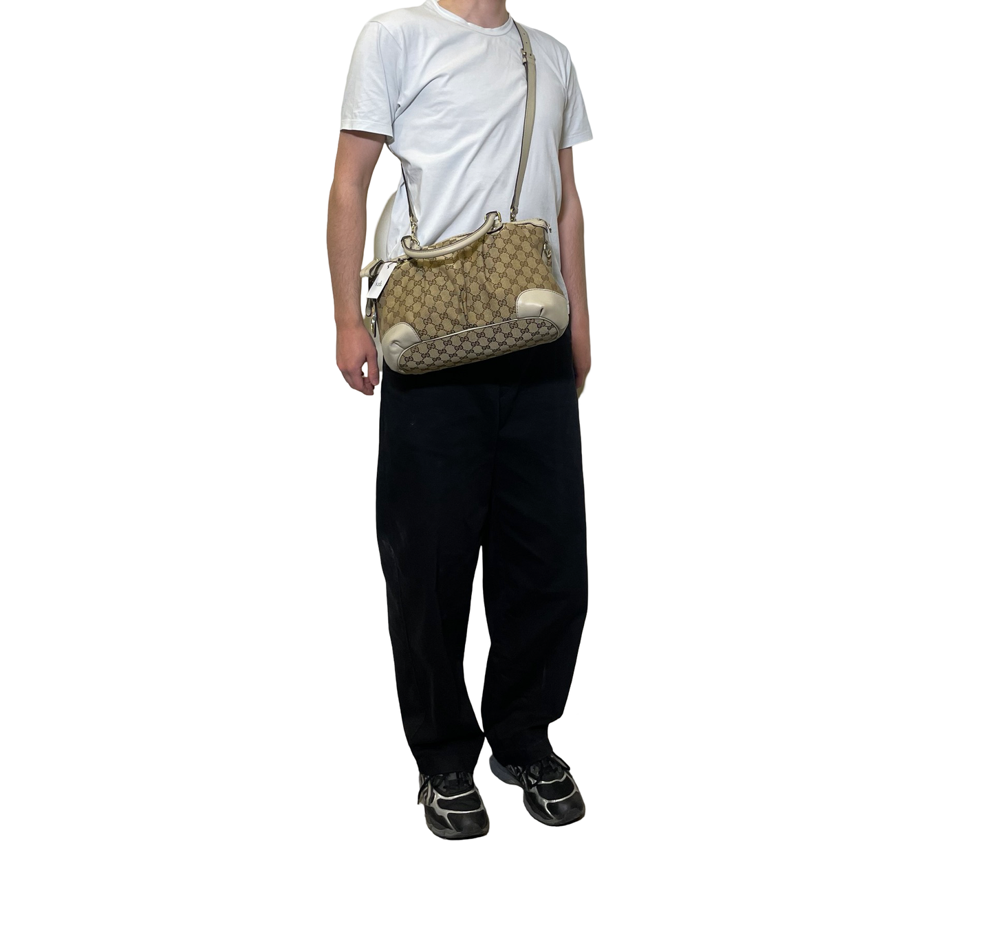 Gucci Leather GG Crossbody Bag