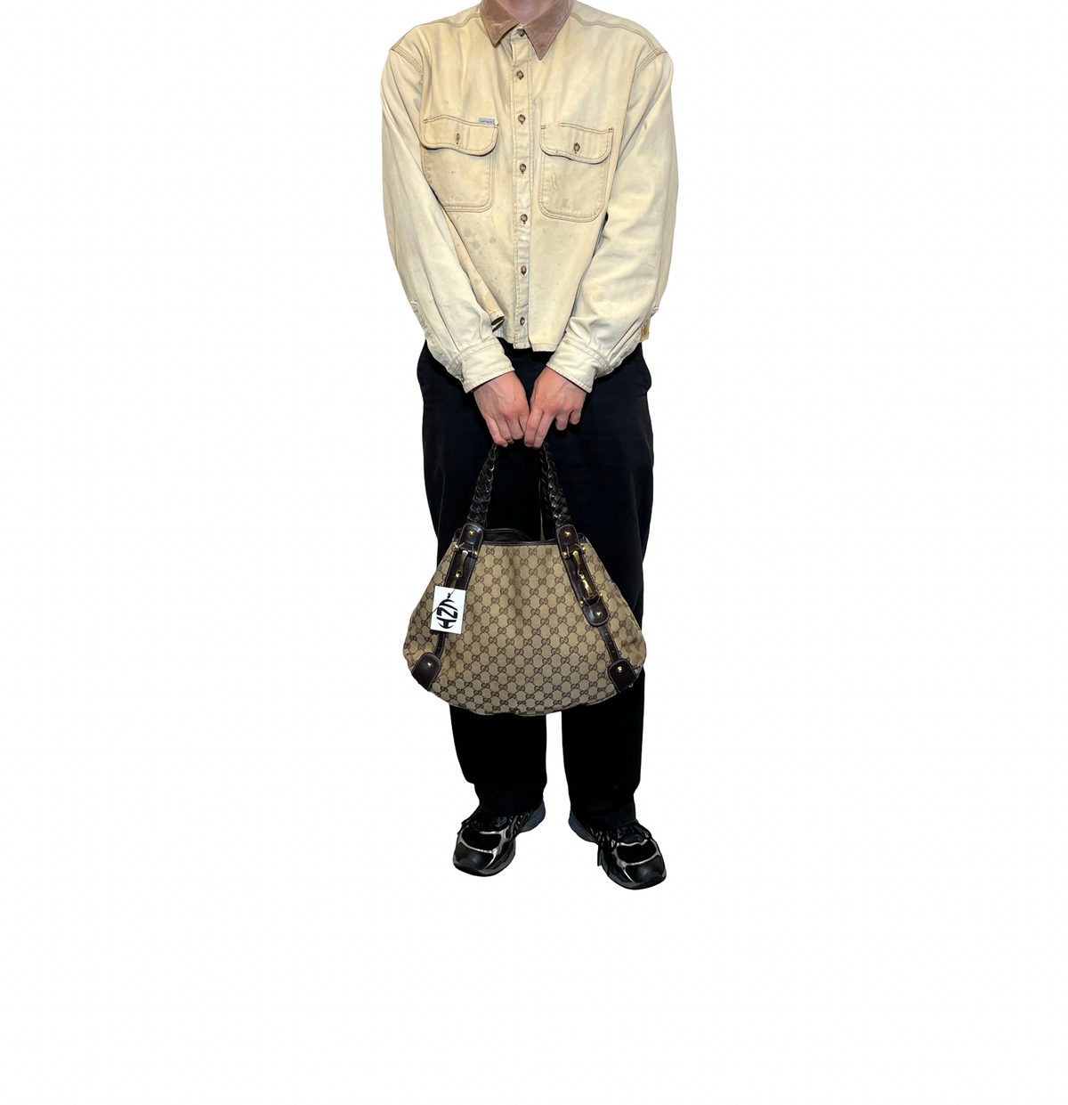 Gucci Pelham Canvas Tote Bag