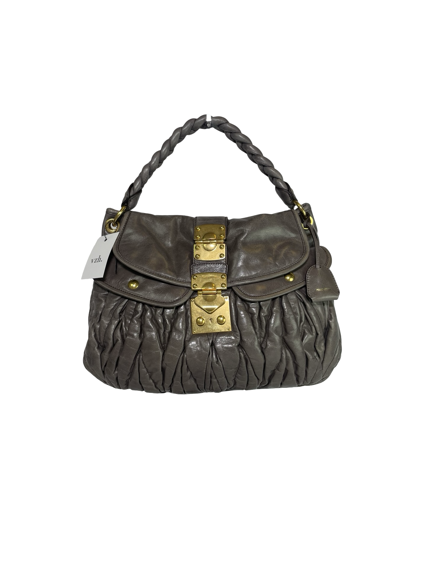 Miu Miu Matelasse Leather Shoulder Bag