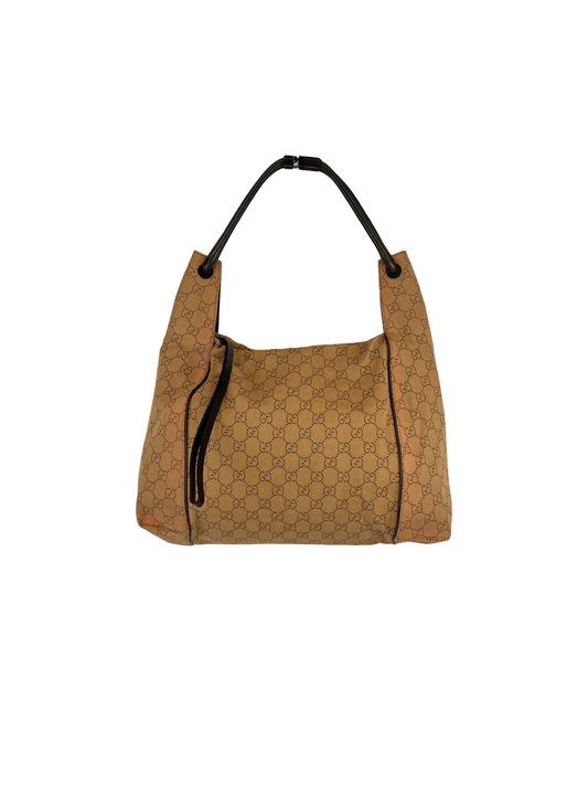 Gucci Light Brown Canvas Shoulderbag