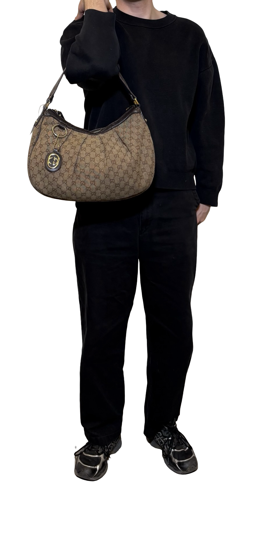 Gucci Canvas GG Hobo Bag