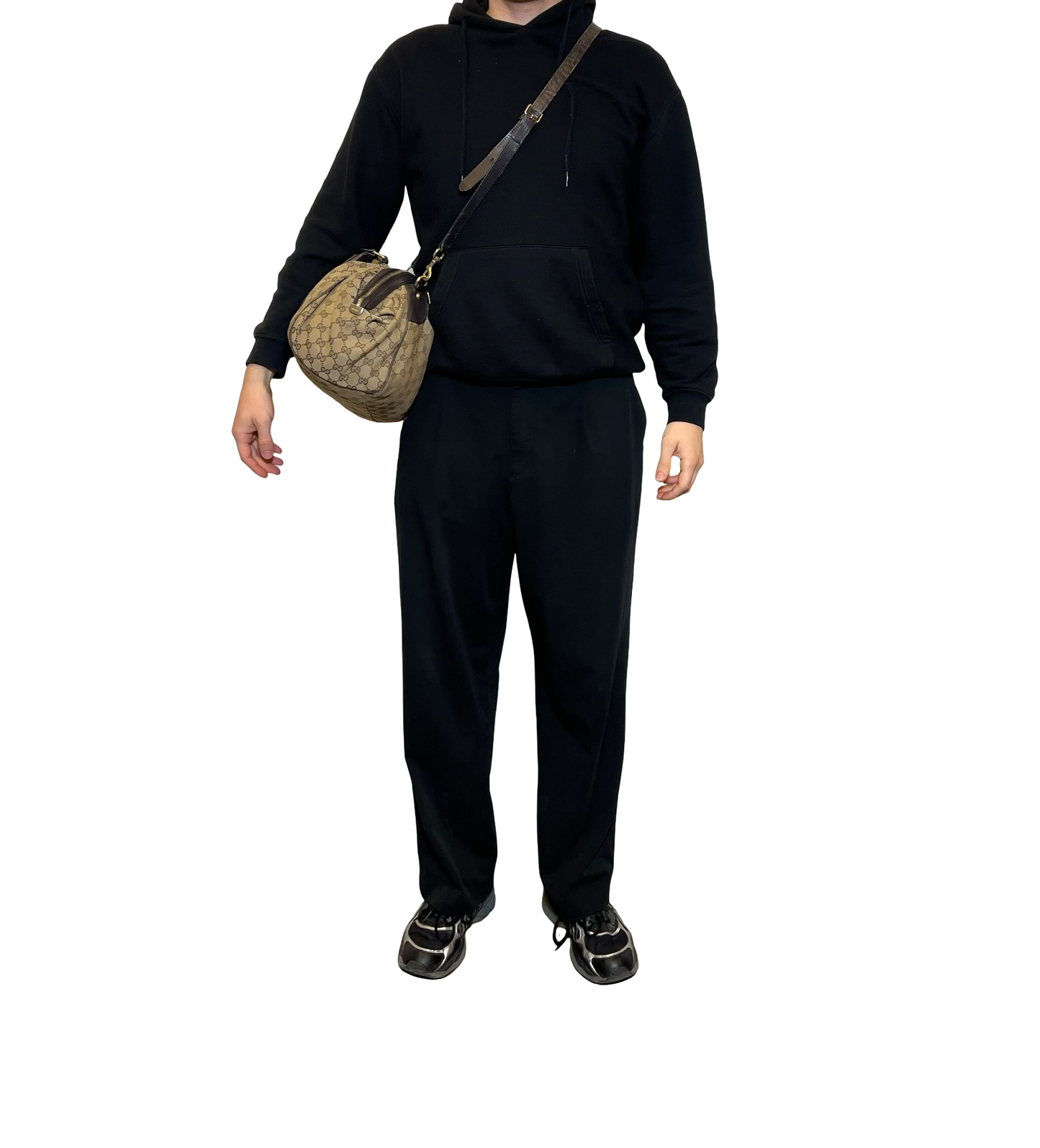 Gucci Canvas Monogram Shoulder Bag