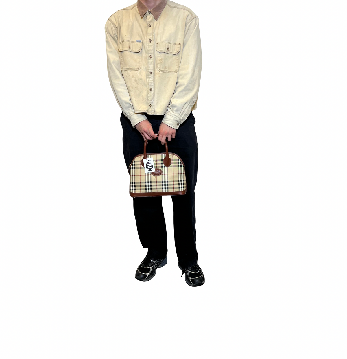 Burberry Haymarket Hand Bag