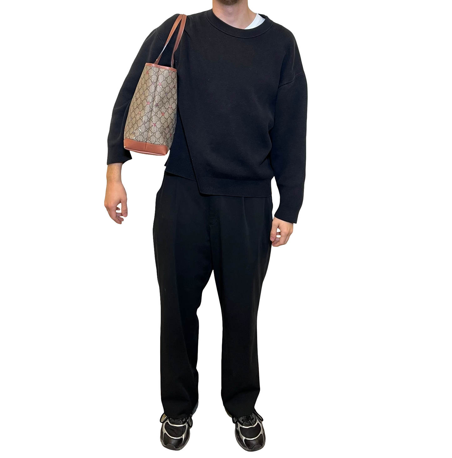 Gucci Supreme Star Canvas Shoulder Bag