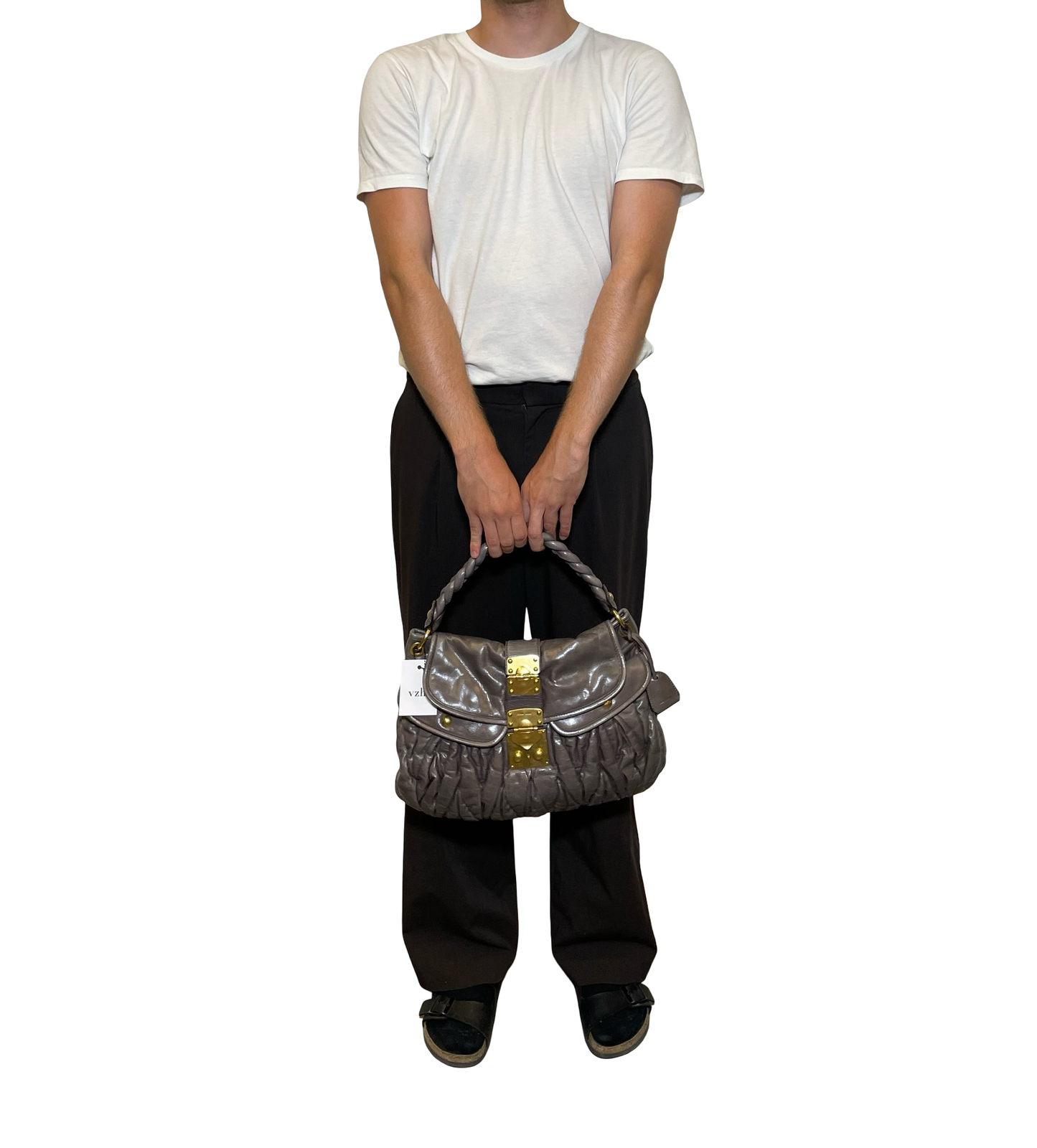Miu Miu Matelasse Leather Shoulder Bag