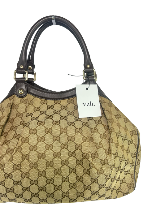 Gucci Sukey Canvas Shoulder Bag