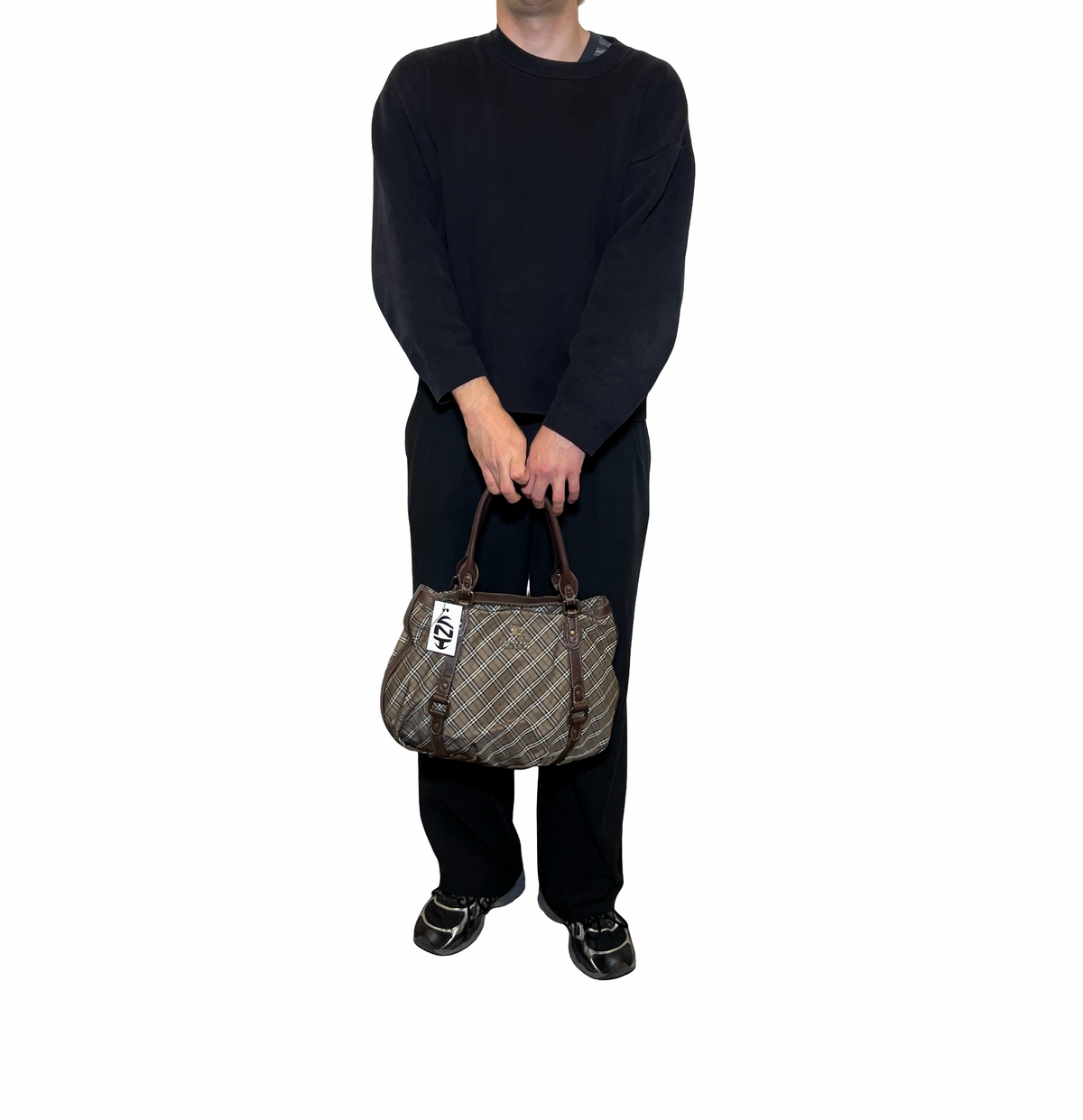 Burberry Blue Label Canvas Shoulder Bag