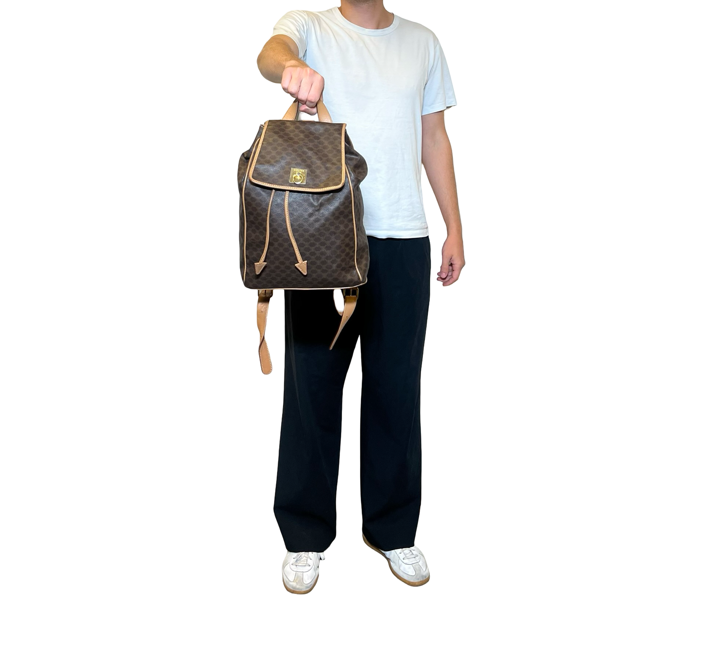Céline Macadam Canvas Backpack