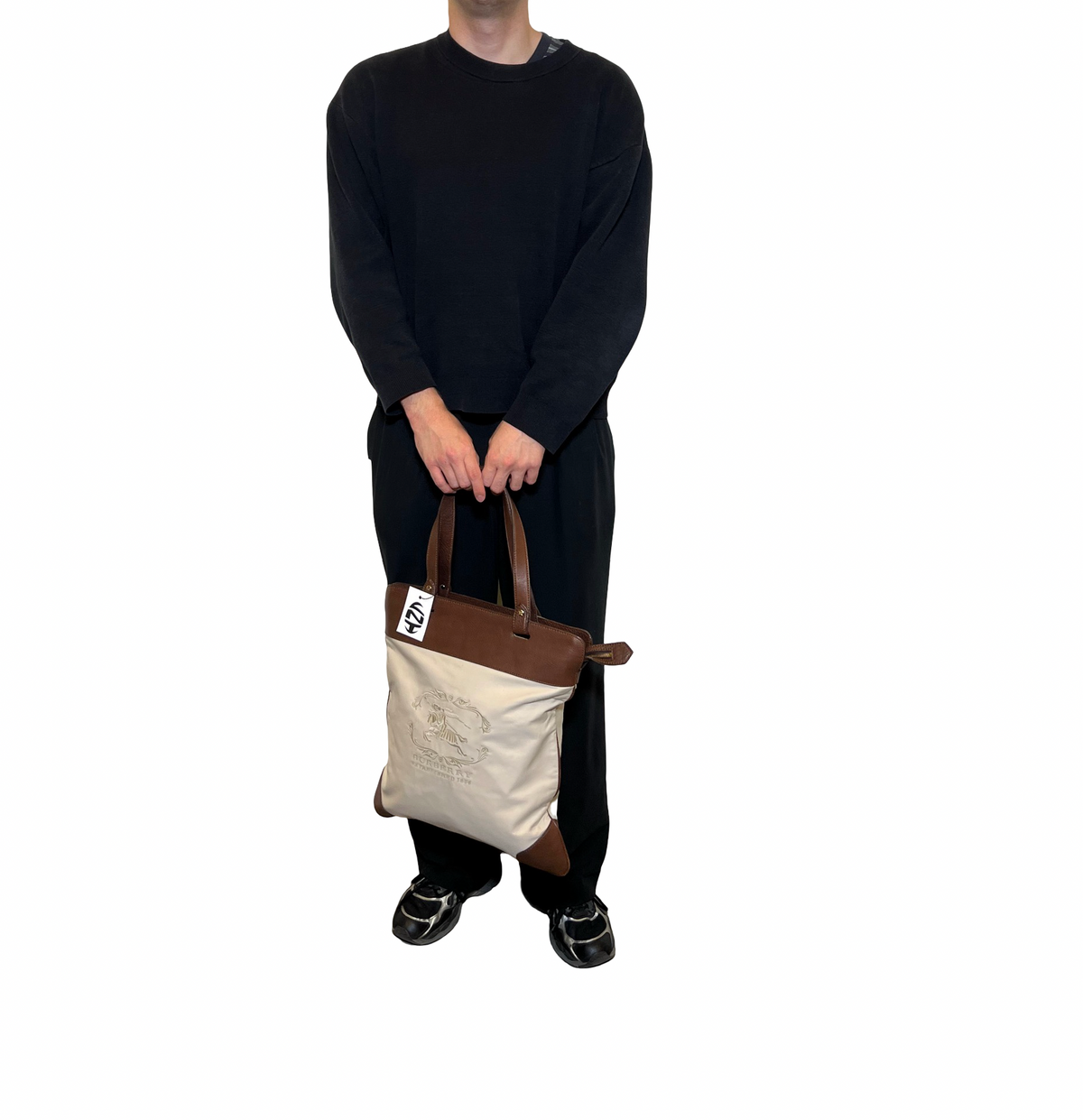 Burberry Prorsum Canvas Tote Bag