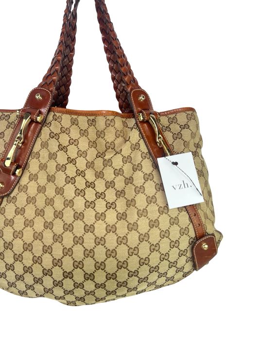 Gucci Pelham Canvas Tote Bag