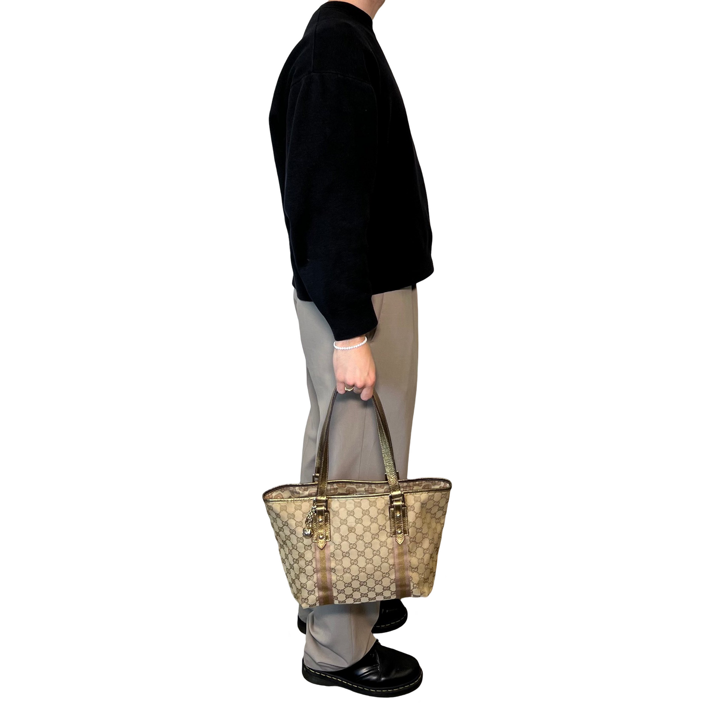 Vintage Gucci Canvas Shopper