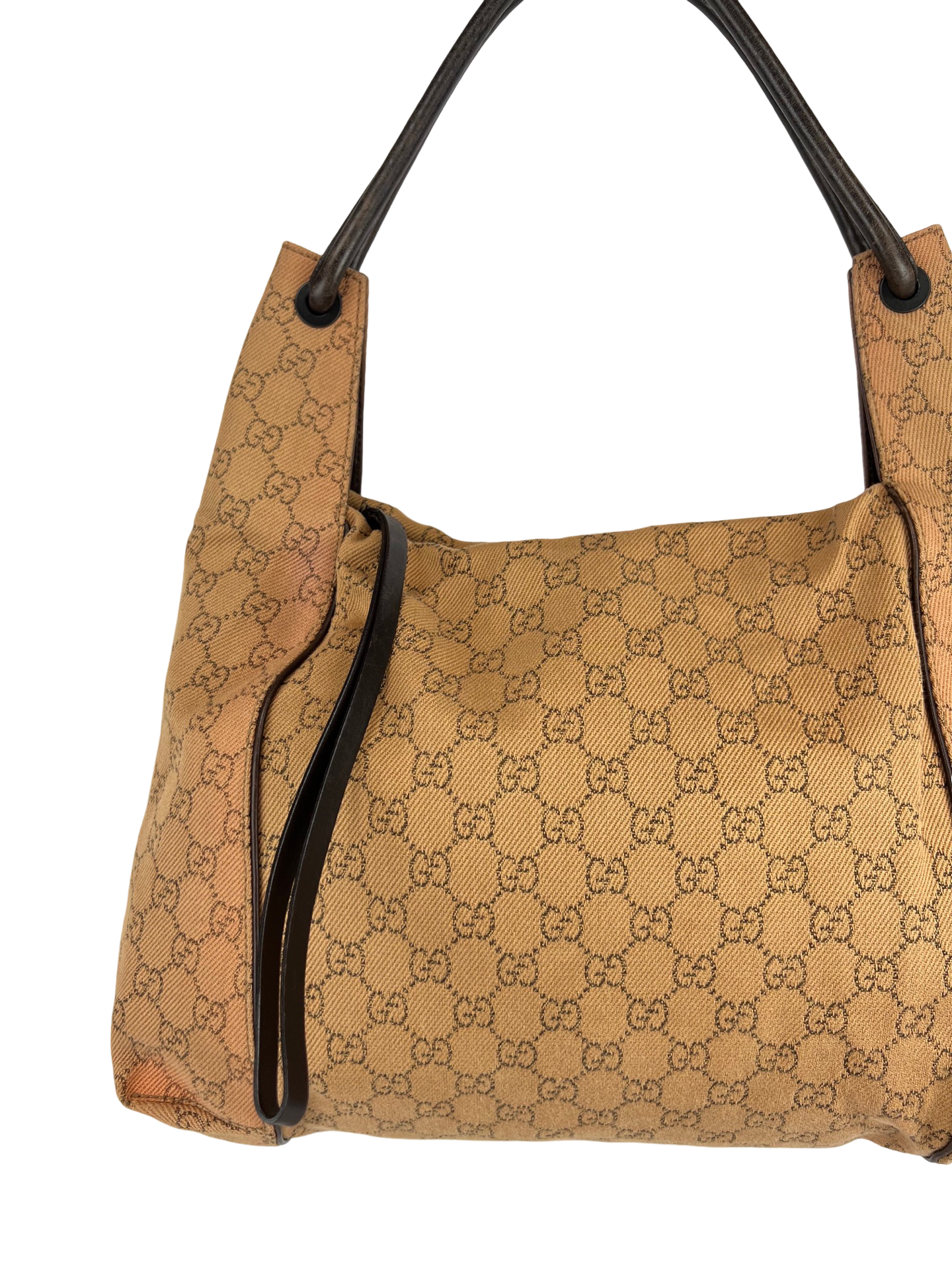 Gucci Light Brown Canvas Shoulderbag
