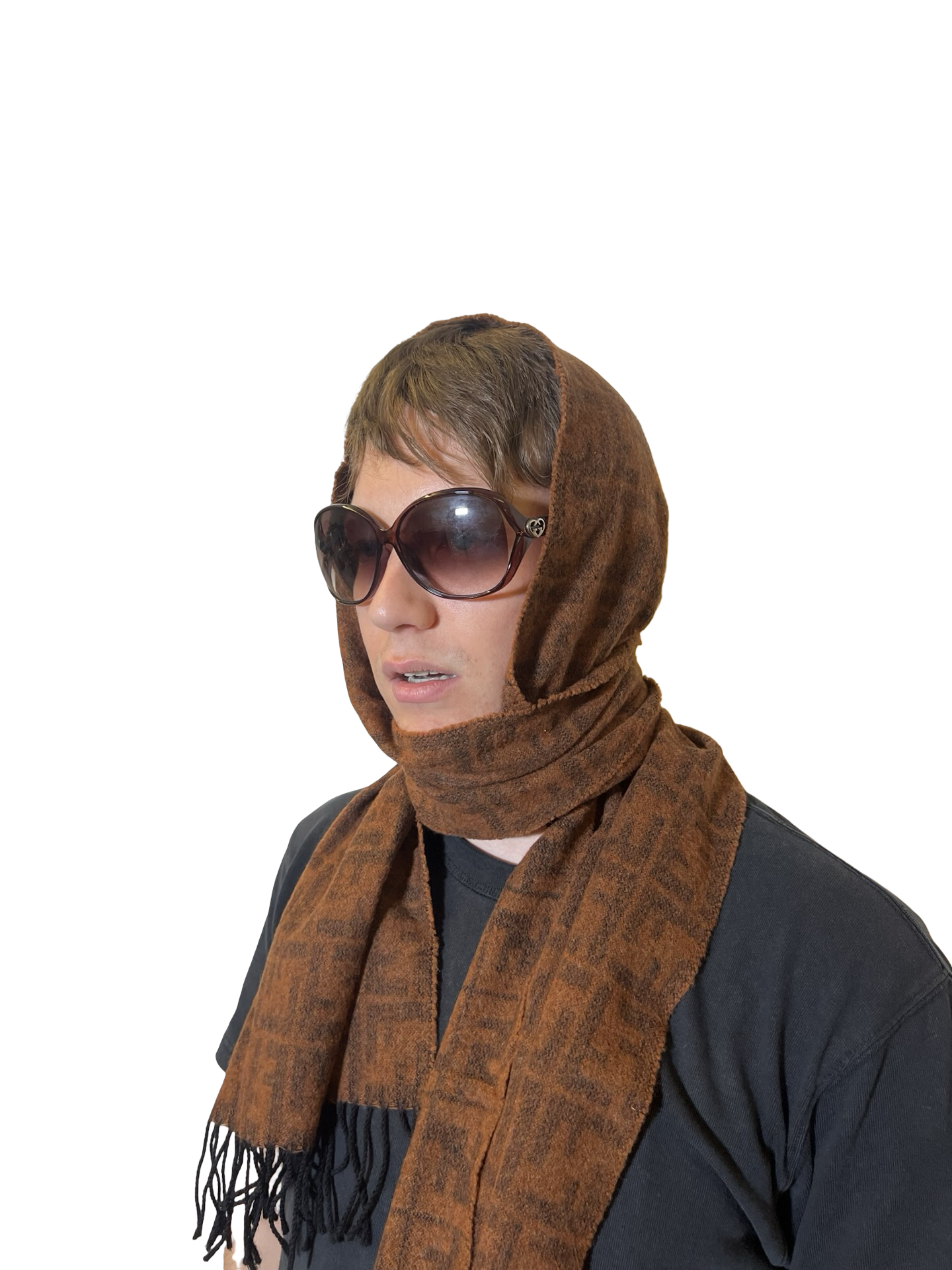 Fendi Monogram Wool Scarf