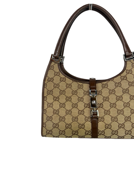 Gucci Canvas Jackie Shoulder Bag