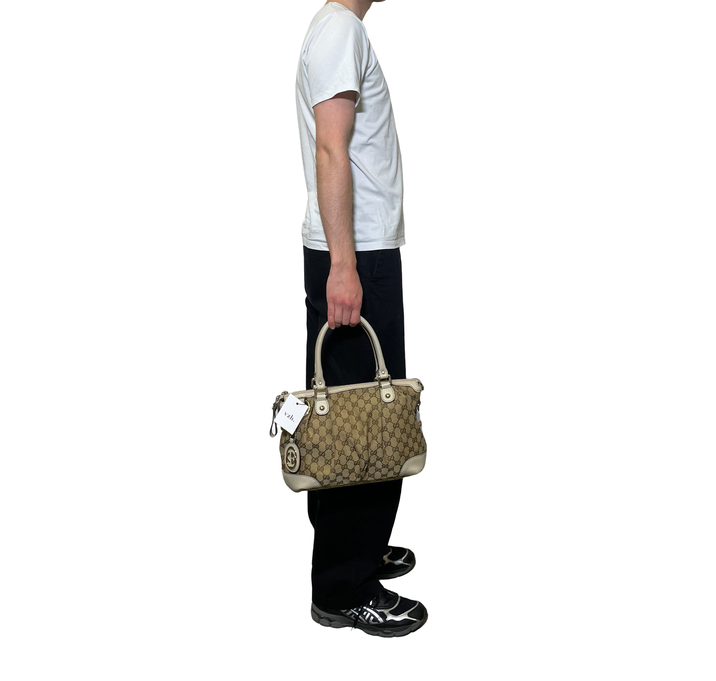 Gucci Leather GG Crossbody Bag