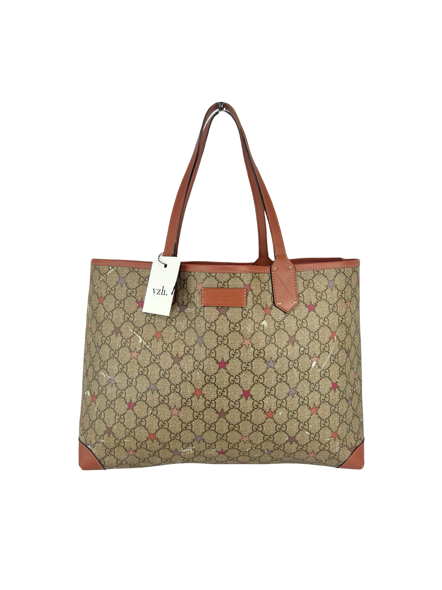 Gucci Supreme Star Canvas Shoulder Bag