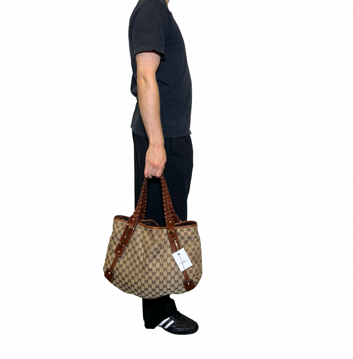Gucci Pelham Canvas Tote Bag