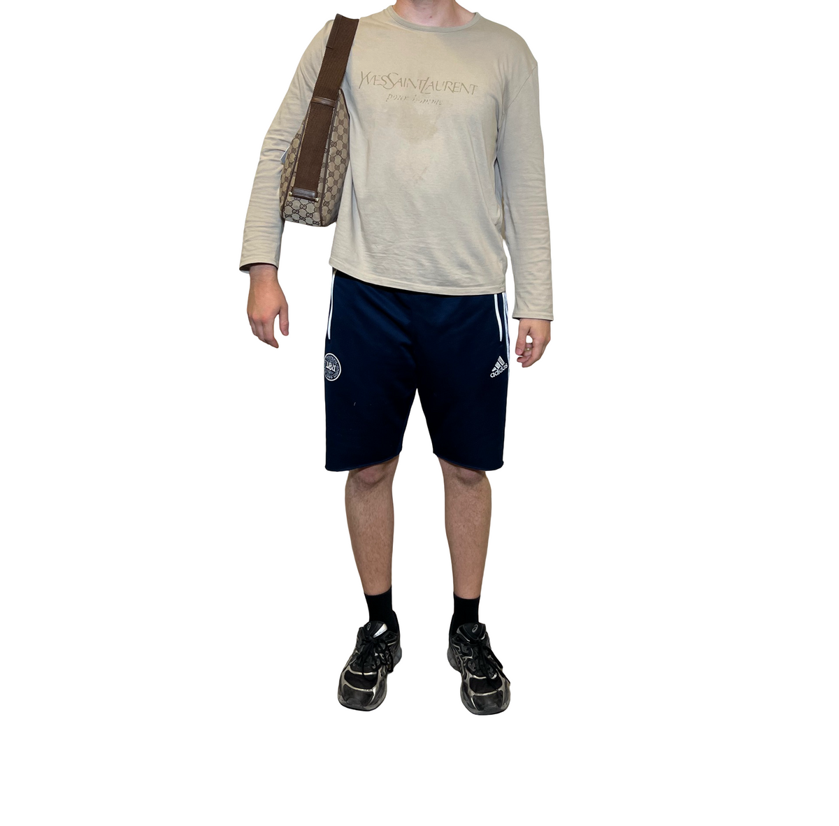 Gucci Canvas Monogram Shoulder Bag