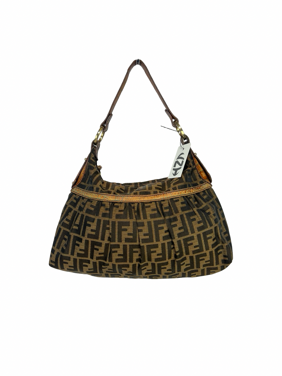 Fendi Zucca Canvas Chef Shoulder Bag
