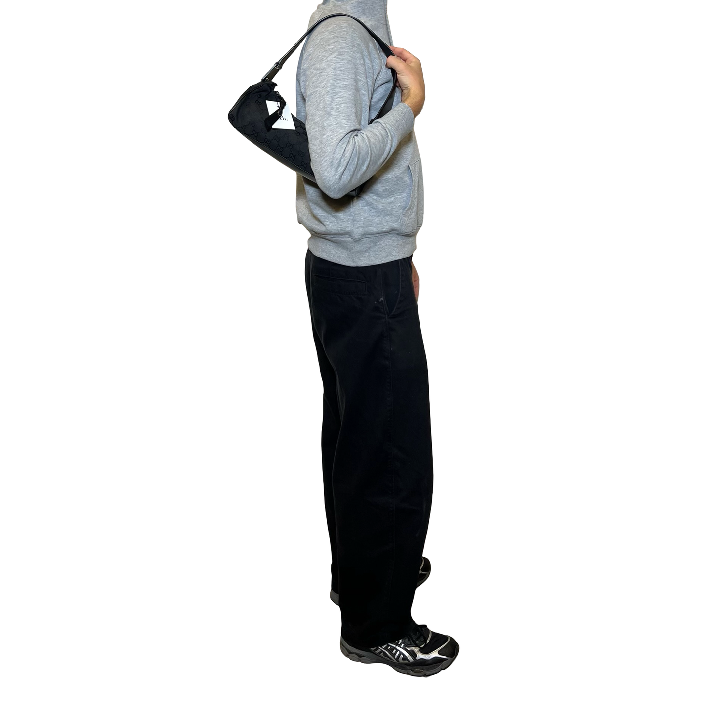 Gucci Canvas Monogram Shoulder Bag
