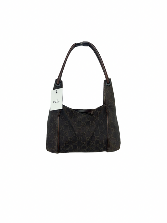 Gucci Brown Canvas Shoulderbag