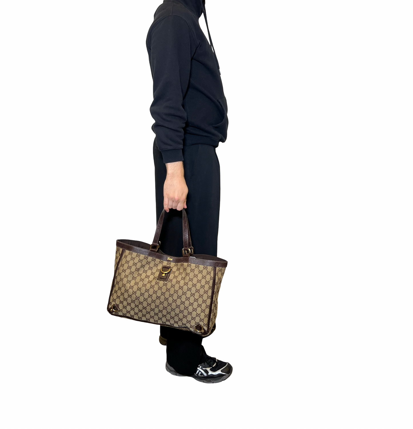 Gucci Canvas D-Ring Tote Bag