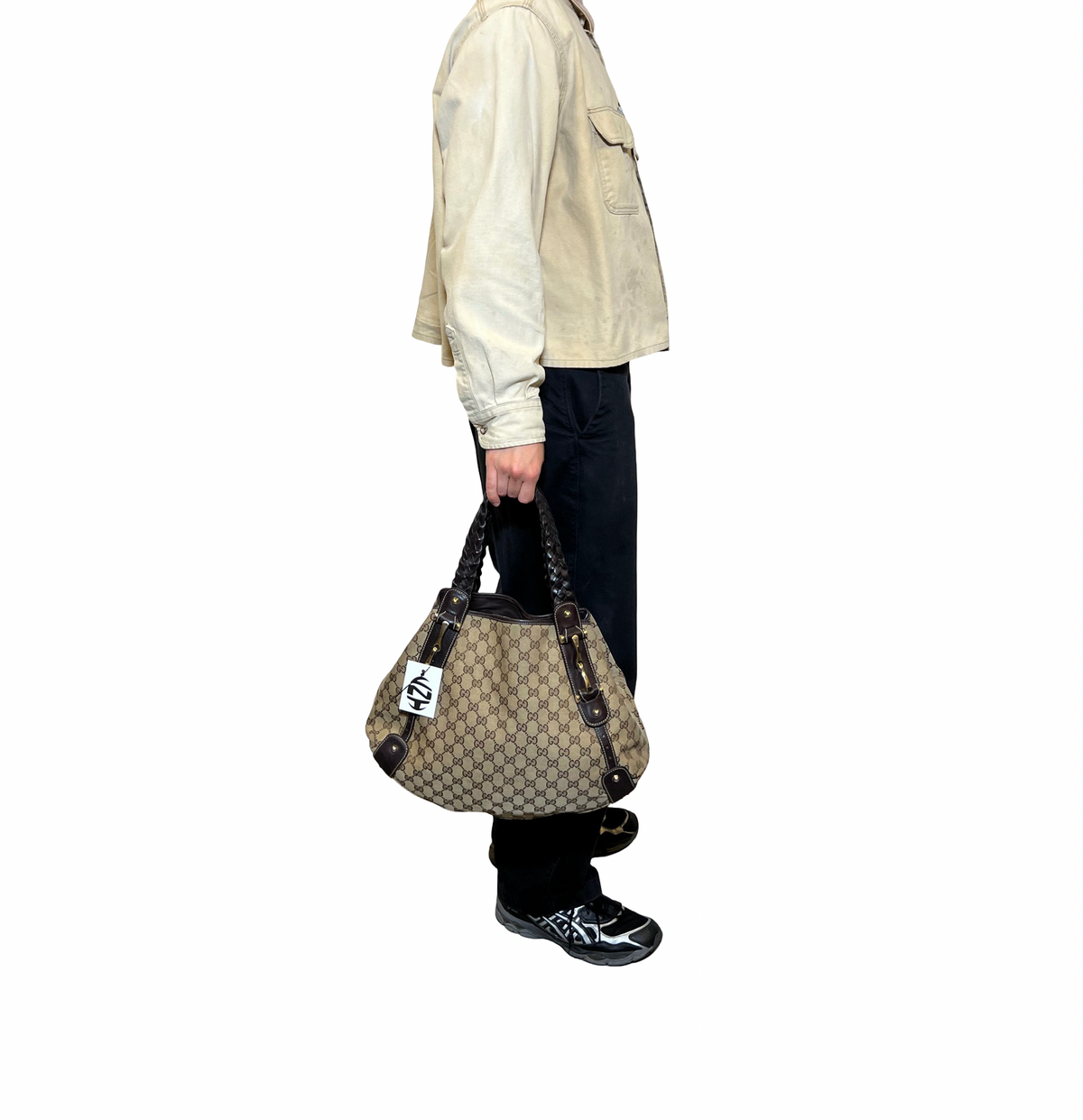 Gucci Pelham Canvas Tote Bag