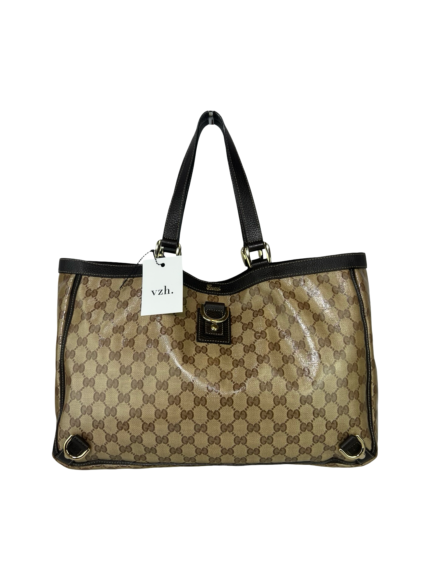 Gucci Canvas D-Ring Tote Bag