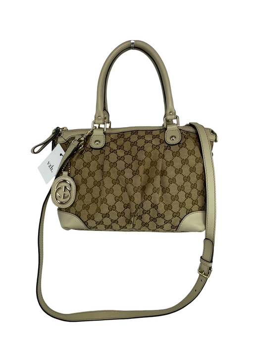 Gucci Leather GG Crossbody Bag