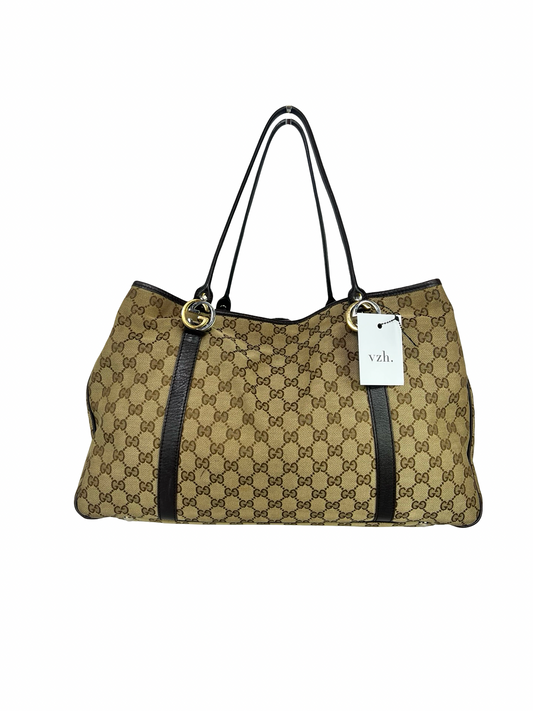 Gucci Canvas Twins Tote Bag