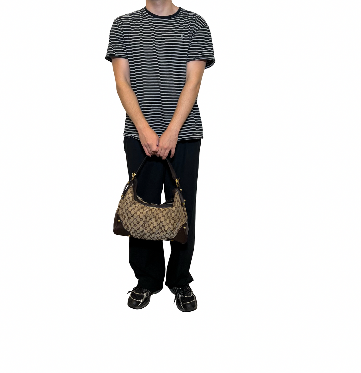 Gucci GG Canvas Jockey Hobo Bag