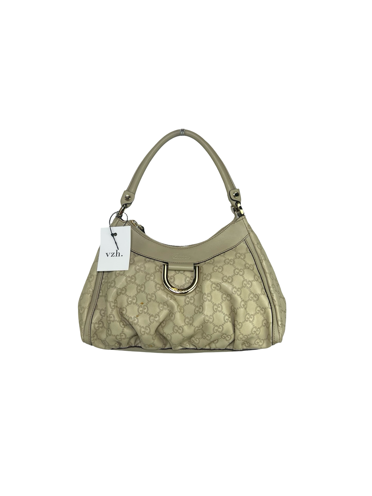 Gucci Leather Guccissima Shoulder Bag