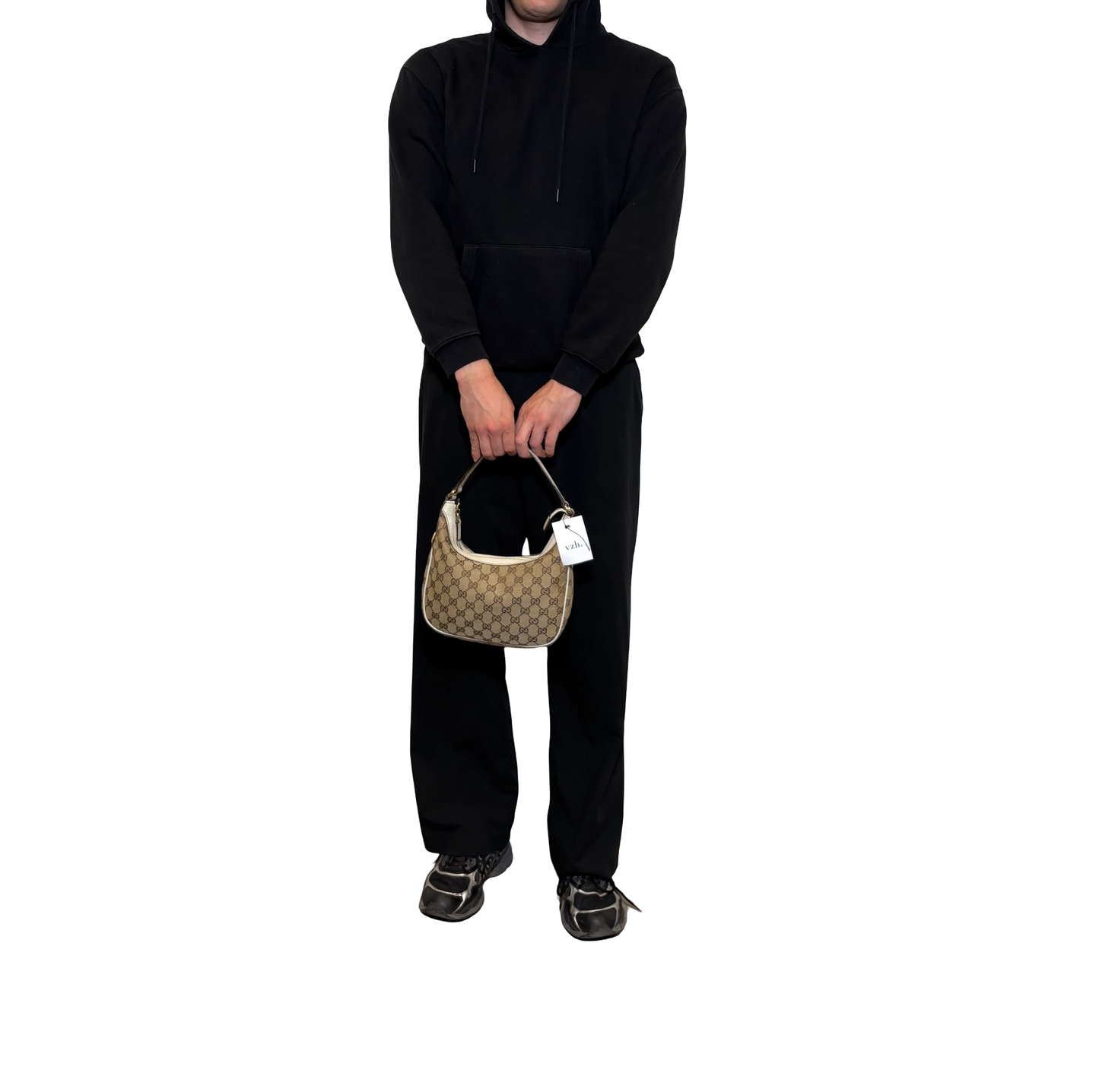Gucci Canvas Hobo Shoulder Bag