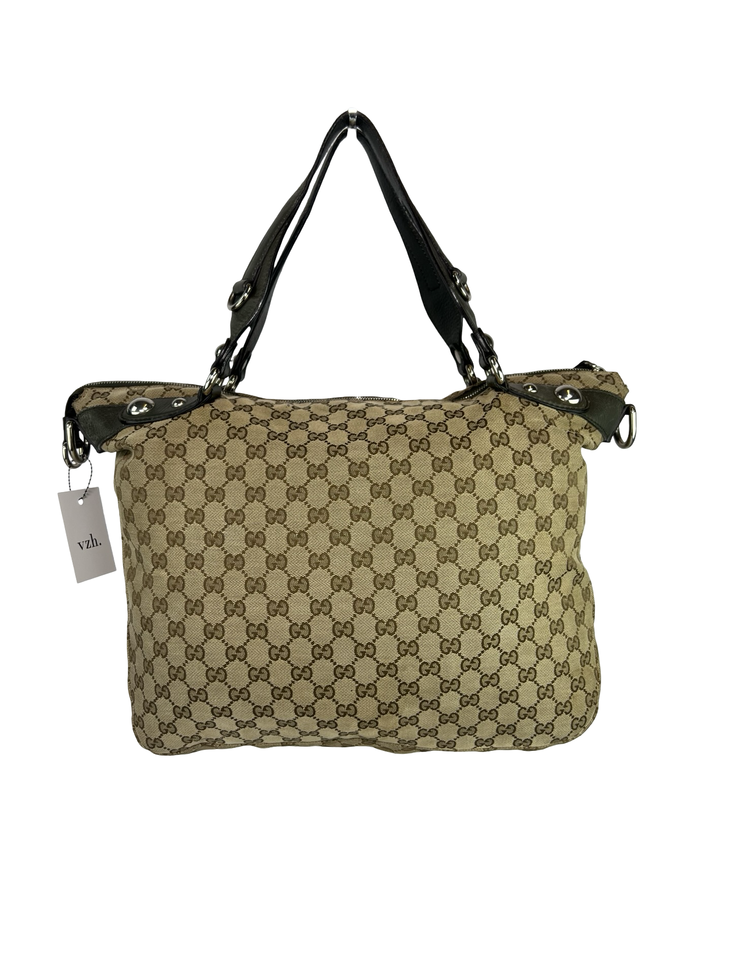 Gucci Canvas Monogram Icon Bit Shoulder Bag