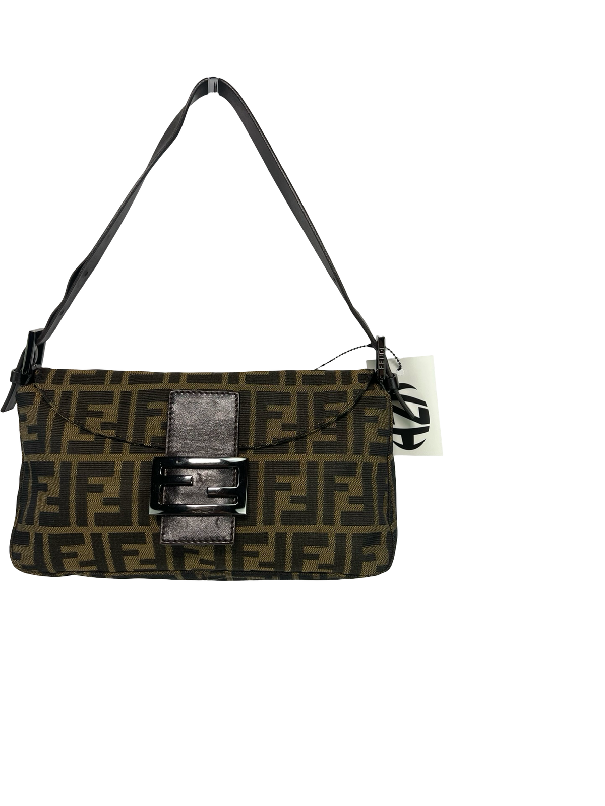 Fendi Zucca Baguette Shoulder Bag