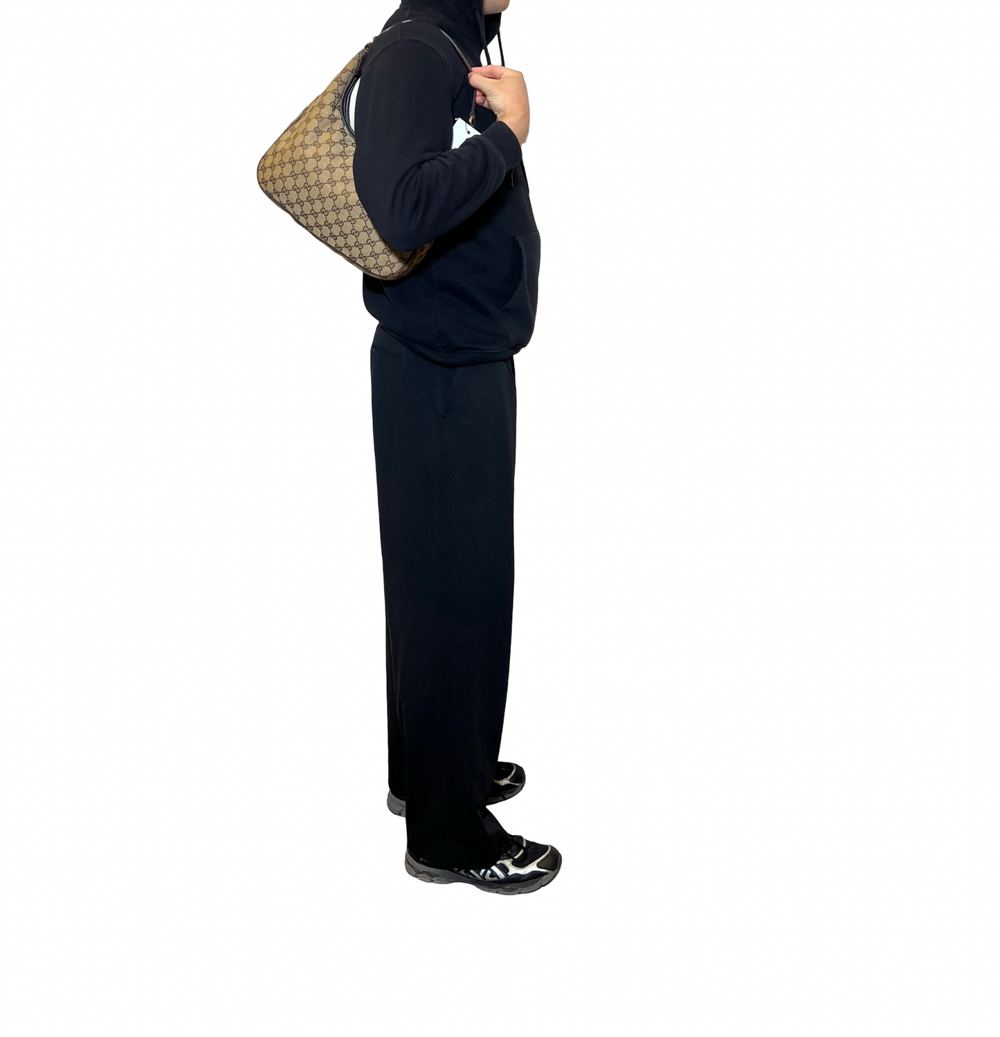 Gucci Canvas Hobo Shoulder Bag