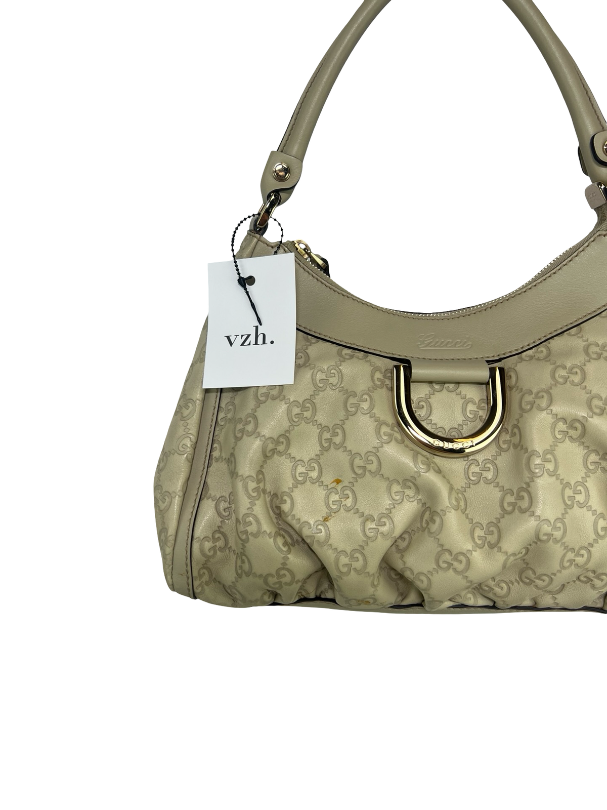 Gucci Leather Guccissima Shoulder Bag