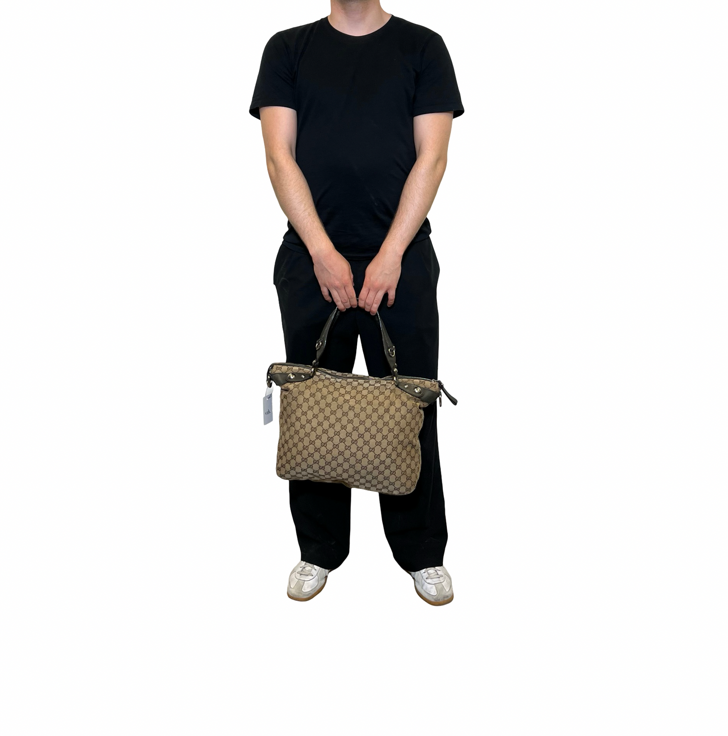 Gucci Canvas Monogram Icon Bit Shoulder Bag