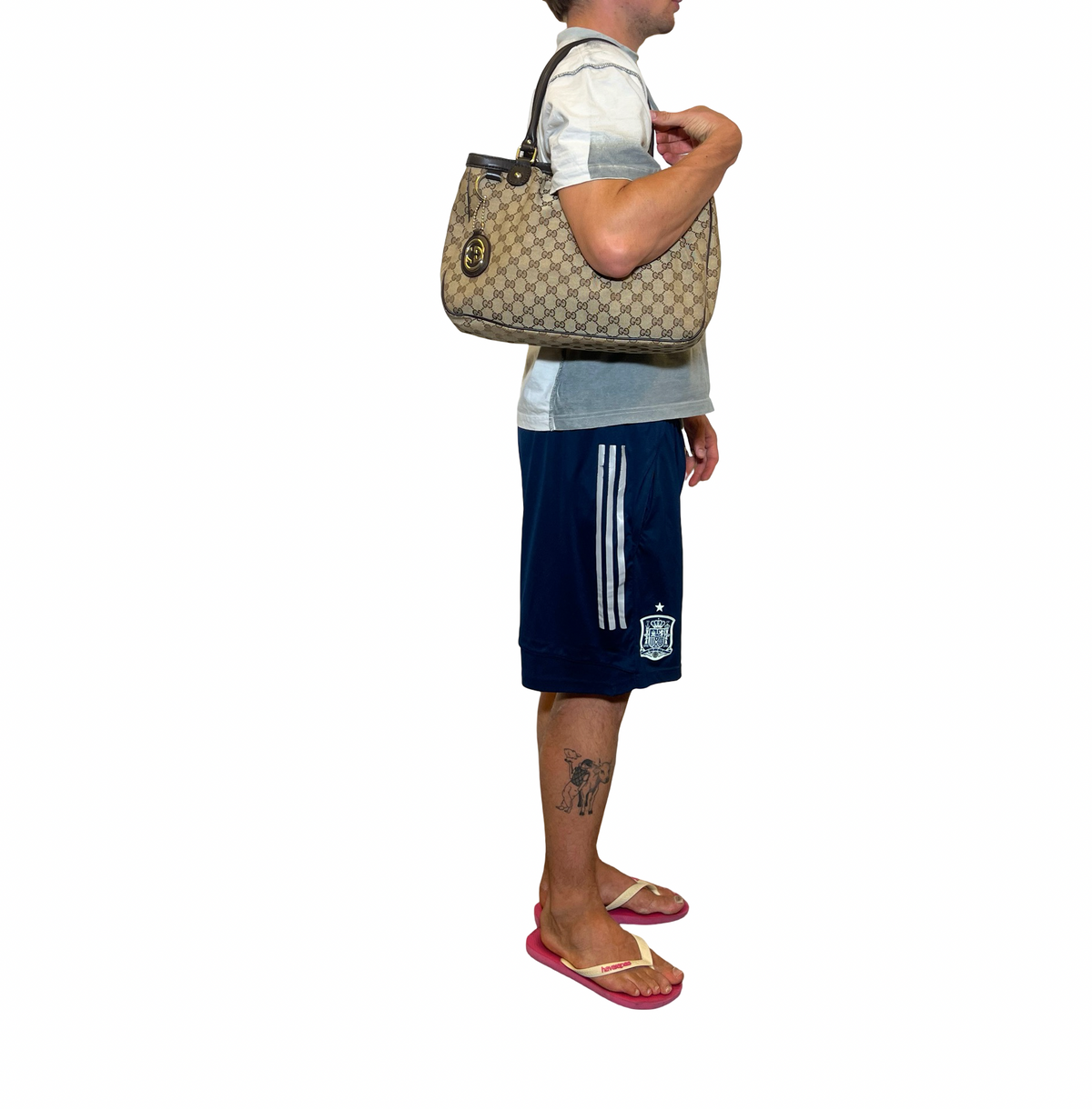 Gucci Canvas Monogram Shopper