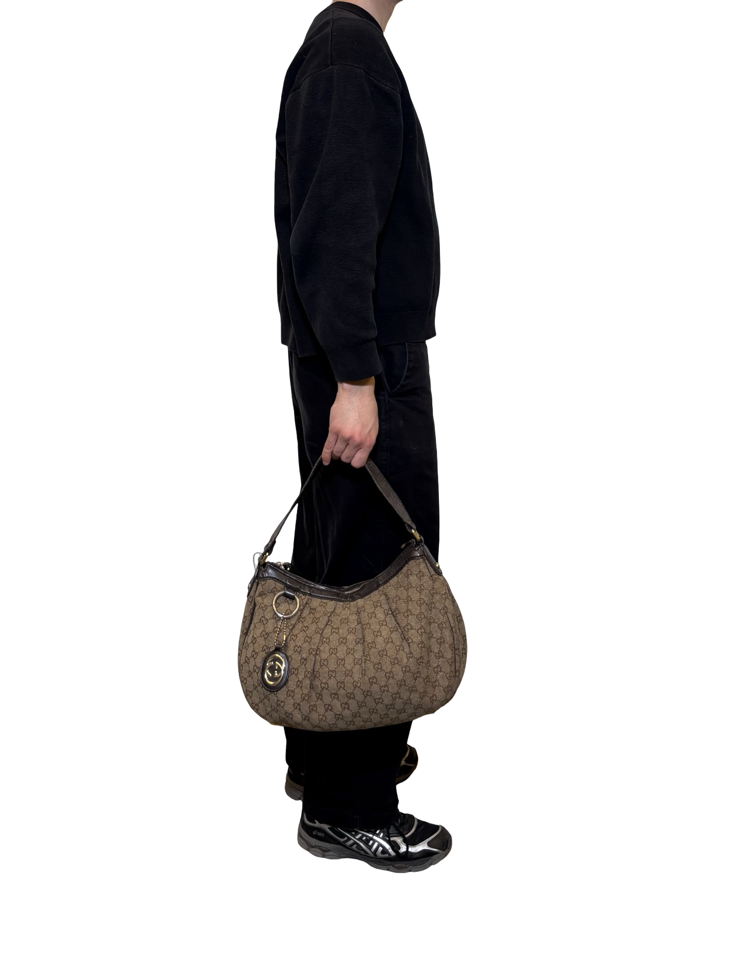 Gucci Canvas GG Hobo Bag