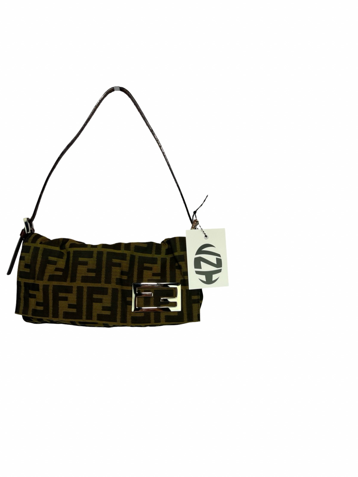 Fendi Zucca Baguette Shoulder Bag