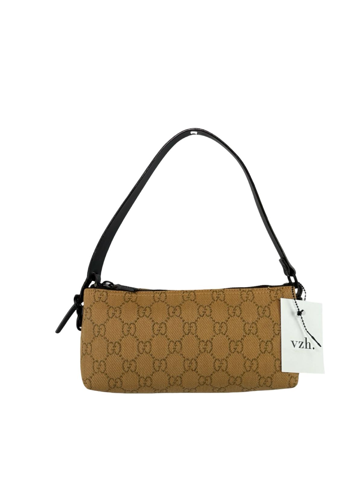 Gucci Canvas Monogram Shoulder Bag