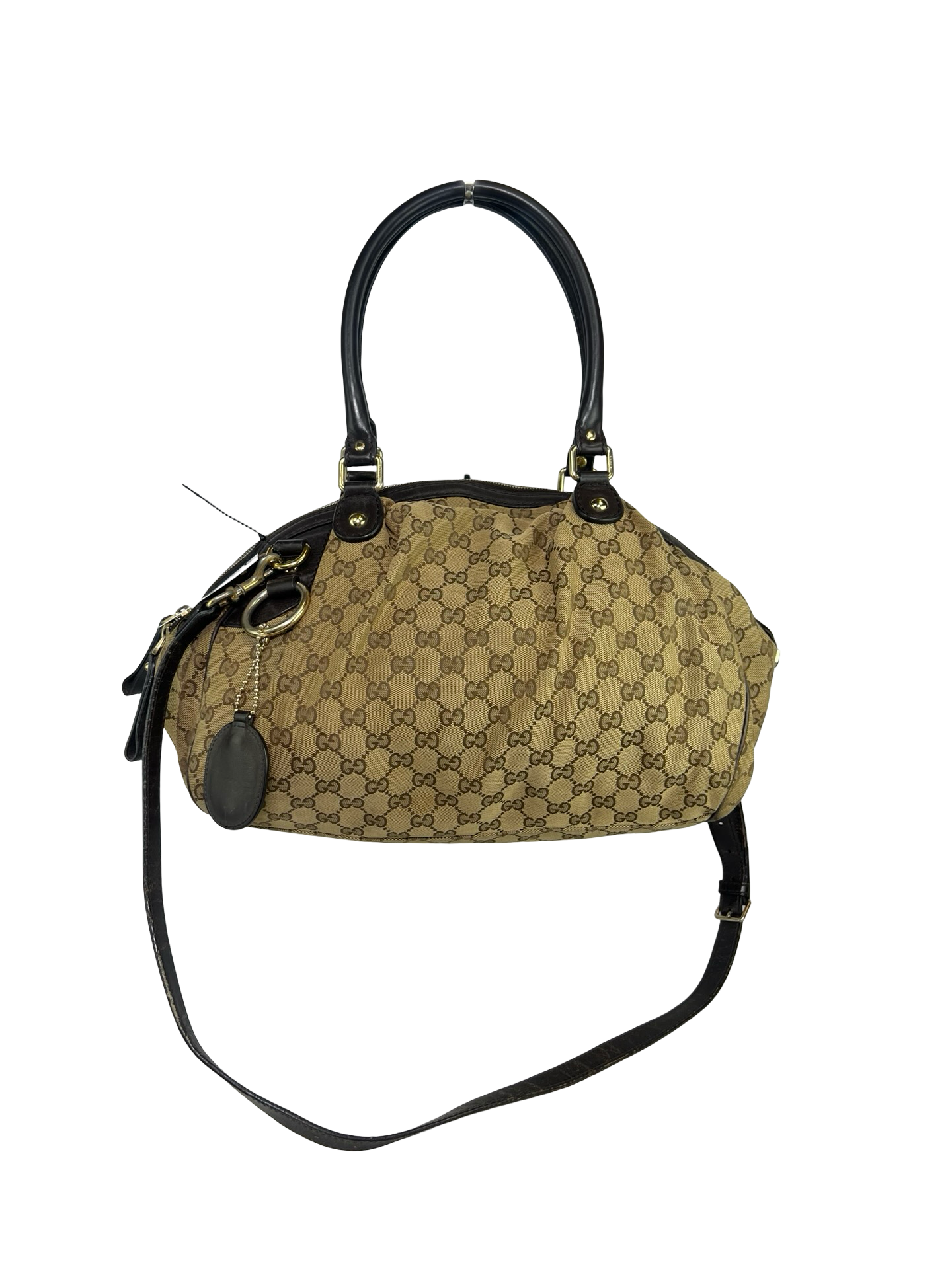Gucci Canvas Monogram Shoulder Bag