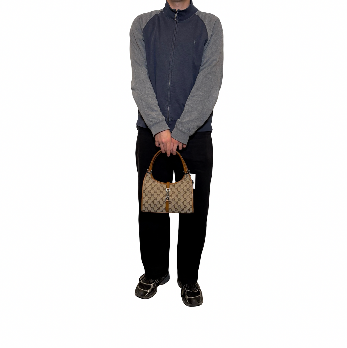 Gucci Canvas Jackie Shoulder Bag