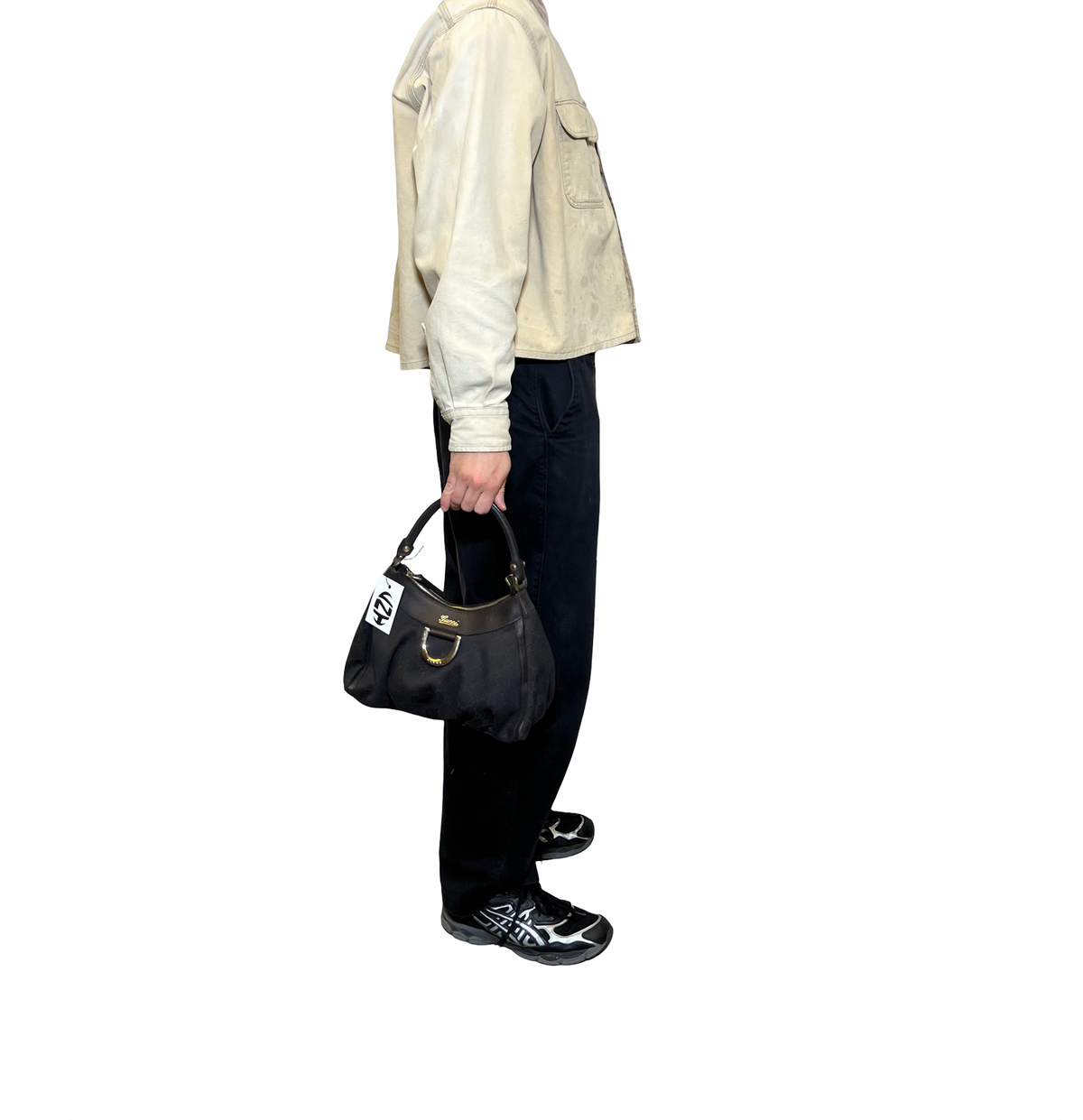 Gucci Canvas Guccissima Shoulder Bag