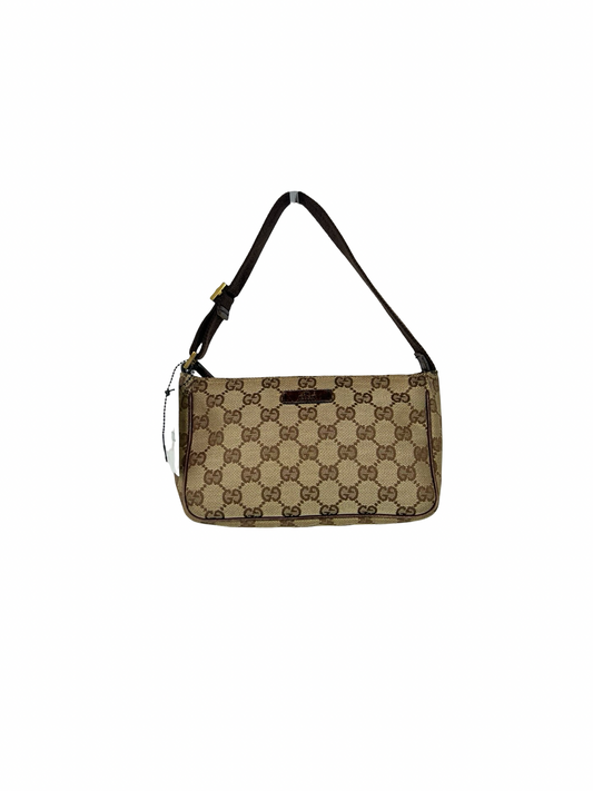 Gucci Canvas Monogram Shoulder Bag