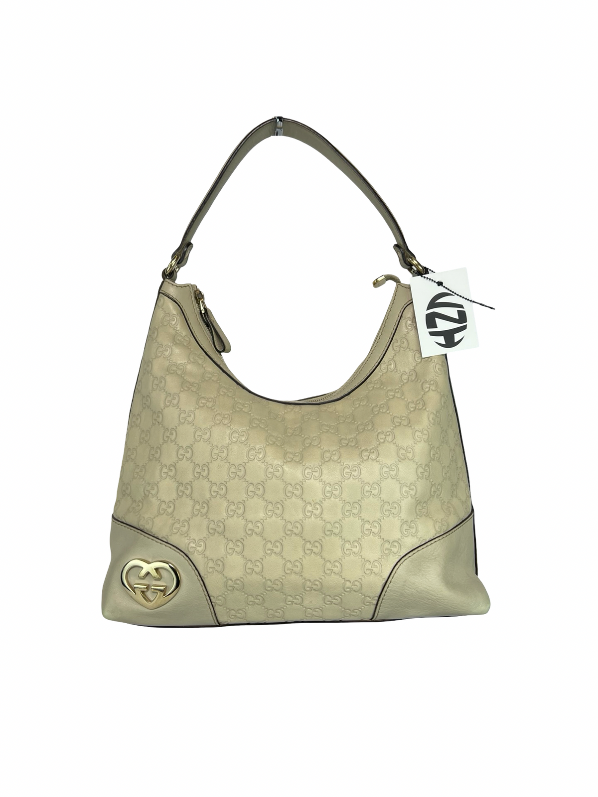 Gucci Leather Heart Hobo Bag